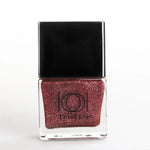 Load image into Gallery viewer, Red Glitter Nail Polish Cosmic Charm NP-SC18 swatches on nails vibrant red sparkle