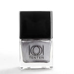 Load image into Gallery viewer, Silver Mirror Nail Polish Chrome Foil Finish NP-T75 high shine metallic swatch on nails