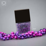 Load image into Gallery viewer, Purple Glitter Nail Polish bottle Purple Galaxy NP-XG87 multicolor cosmic sparkle finish