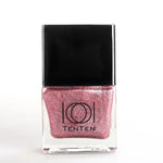 Load image into Gallery viewer, Pink Shimmer Nail Polish bottle Pink Stardust NP-NG3 silver sparkle feminine finish