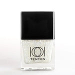 Load image into Gallery viewer, White Glitter Nail Polish Violet Sparkle NP-XG5N swatches on nails sparkling shine