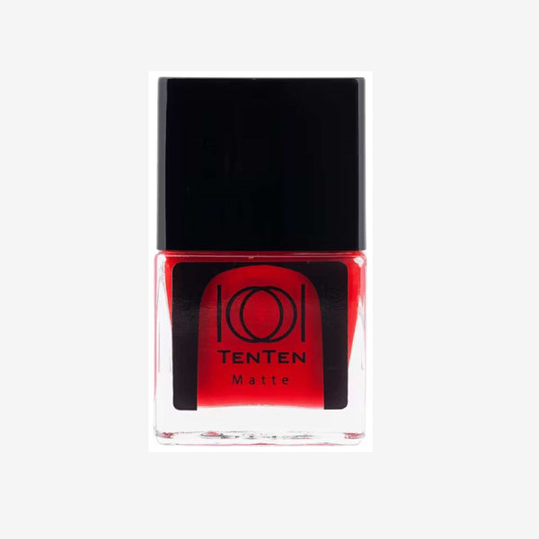 Crimson Clay NP-914S earthy red matte nail polish